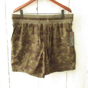 New Khakis & Company Shorts 16 Camo Camouflage Pull On Pockets Plus Size
